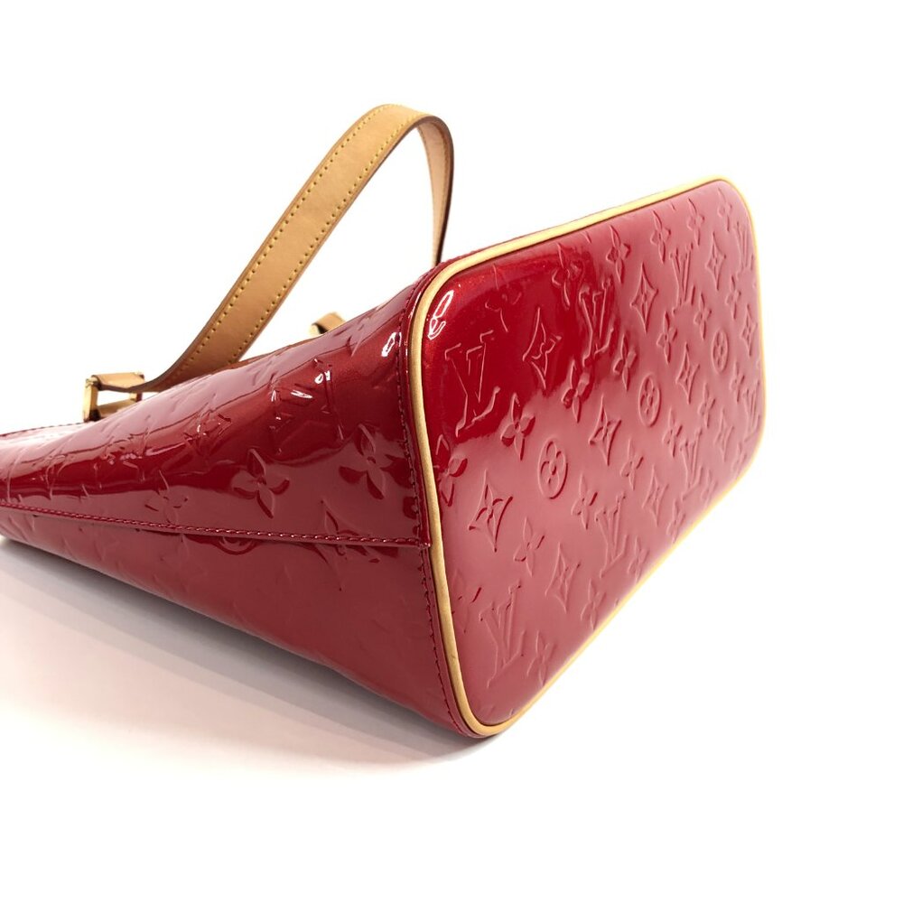LV Red Vernis Houston Tote Sku# 85785 (Gently Used) - Picture 7 of 12